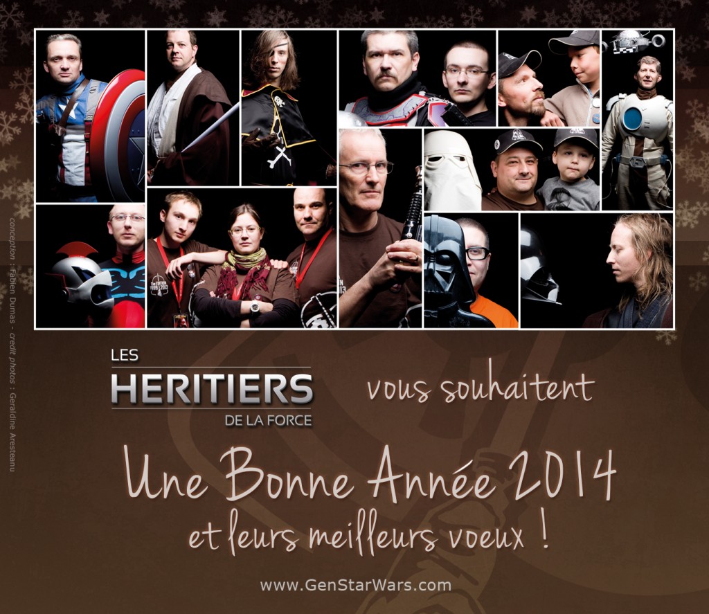 Carte de voeux Héritiers de la Force 2014