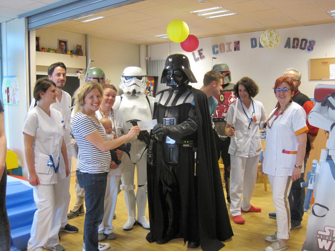 remise de chèque service pédiatrie 2019